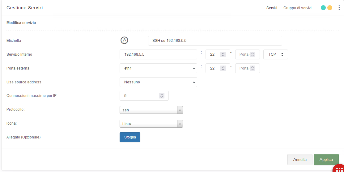 La creazione di un servizio dello Smart Portal