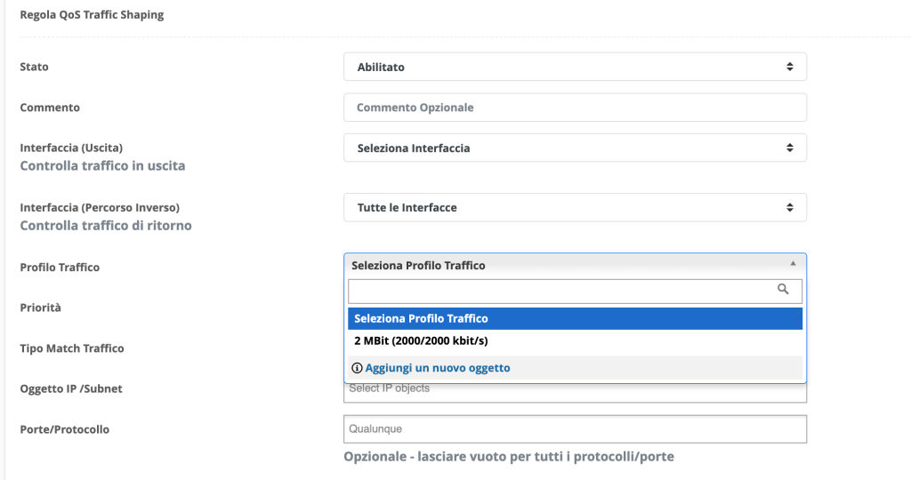qos-nuova-regola QoS Nuova Regola